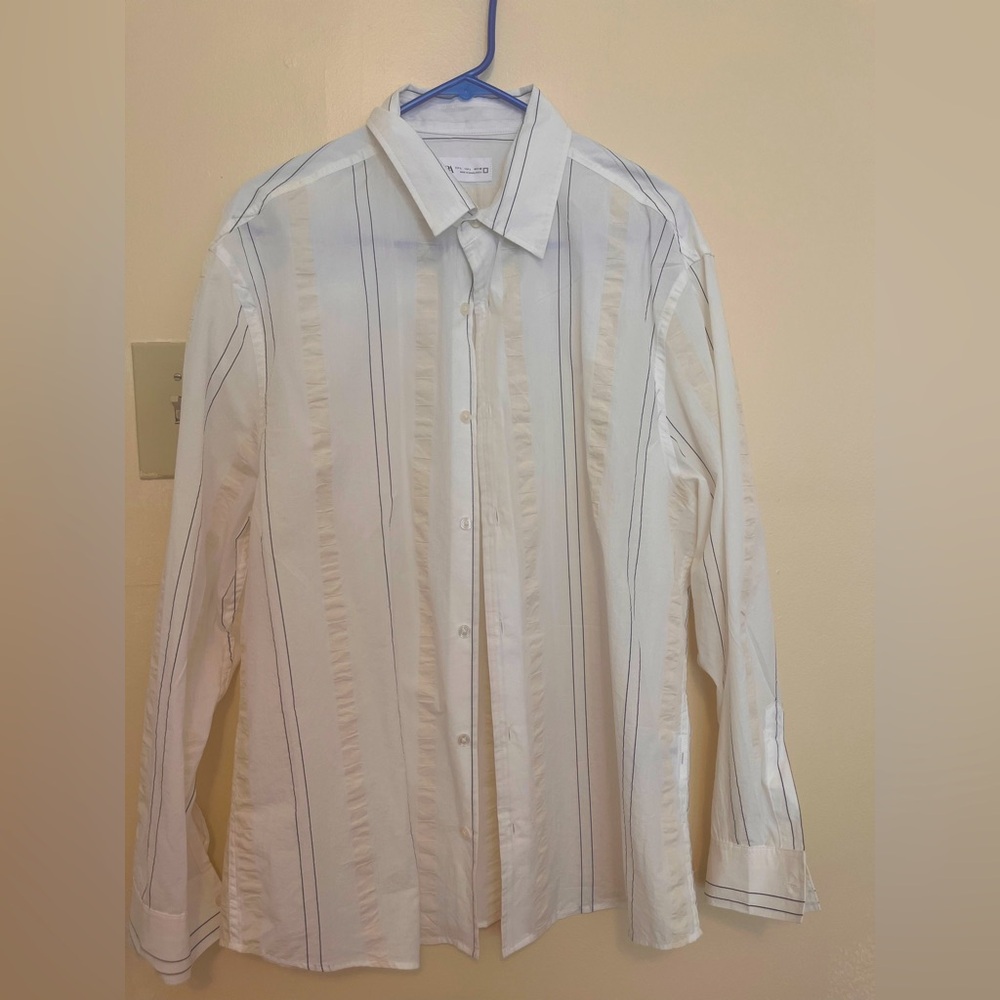 A brand new :Zara White Dress Shirt Classic Formal